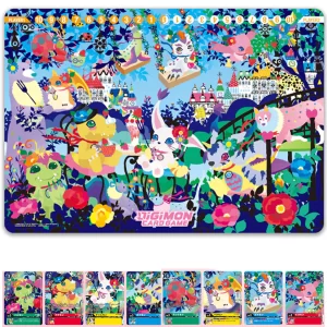 Digimon TCG Playmat and Card Set 2-Floral Fun- PB-09