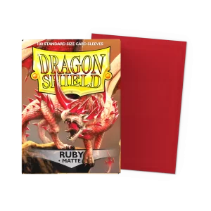 Dragon Shield Standard Matte Ruby 100 Micas