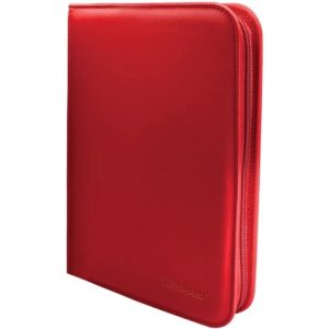 Ultra PRO 4-Pocket Zippered Vivid Red