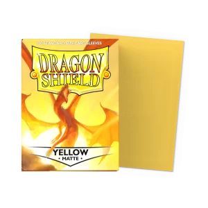 Dragon Shield Standard Matte Yellow 100 Micas