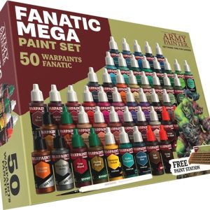 Army Painter Fanatic Mega Paint Set (50 colors + 1 brush)