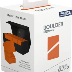Ultimate Guard Deck Case Boulder 100+ Standard Solid Orange