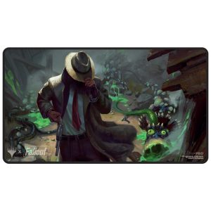 Playmat MTG Black Stitched Fallout Mysterious Stranger