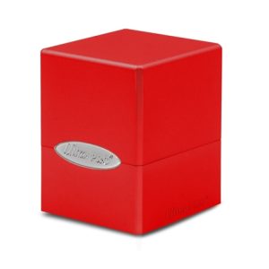 Ultra Pro Deck Box Satin Cube 100+ Solid Red Apple