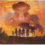 Playmat MTG Holofoil Outlaws of Thunder Junction Key Art