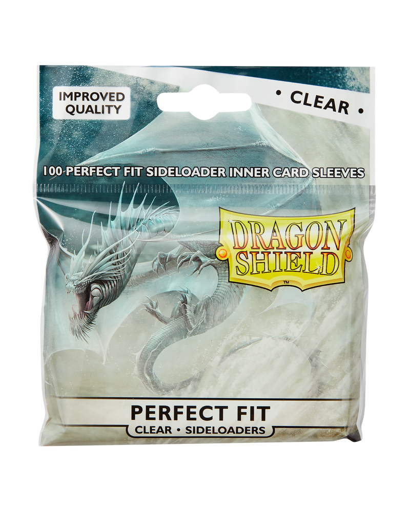 Perfect Fit Sideloaders Clear/Clear 100 micas Dragon shield