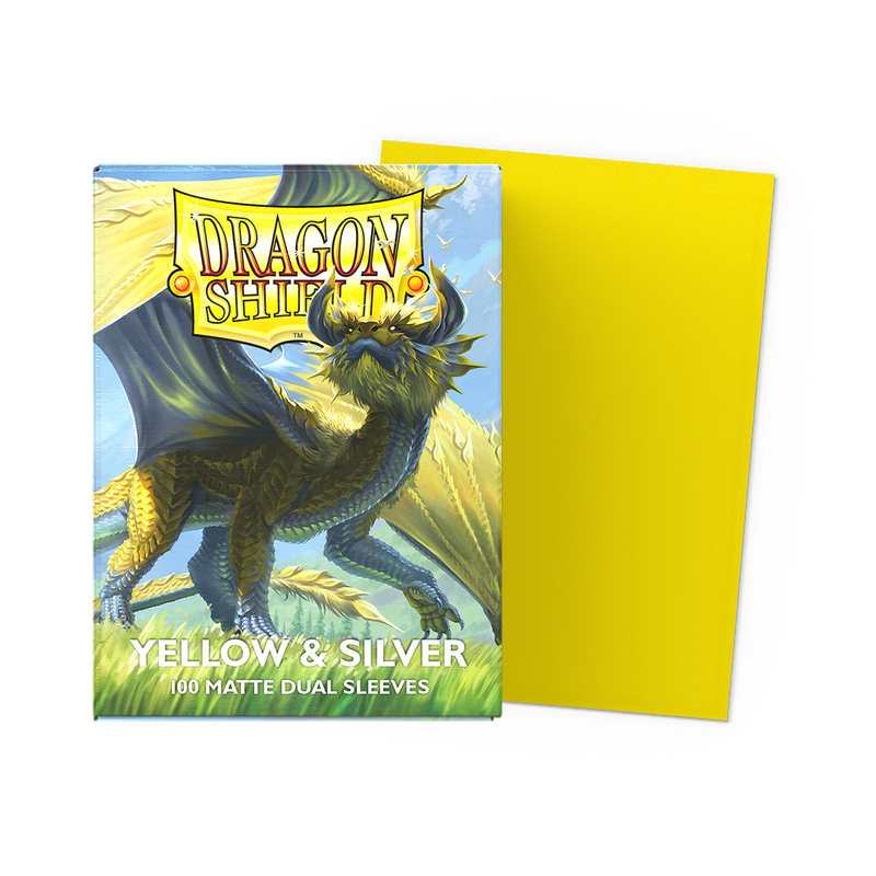 Yellow/Silver Matte Standard Dual 100 Micas Dragon shield