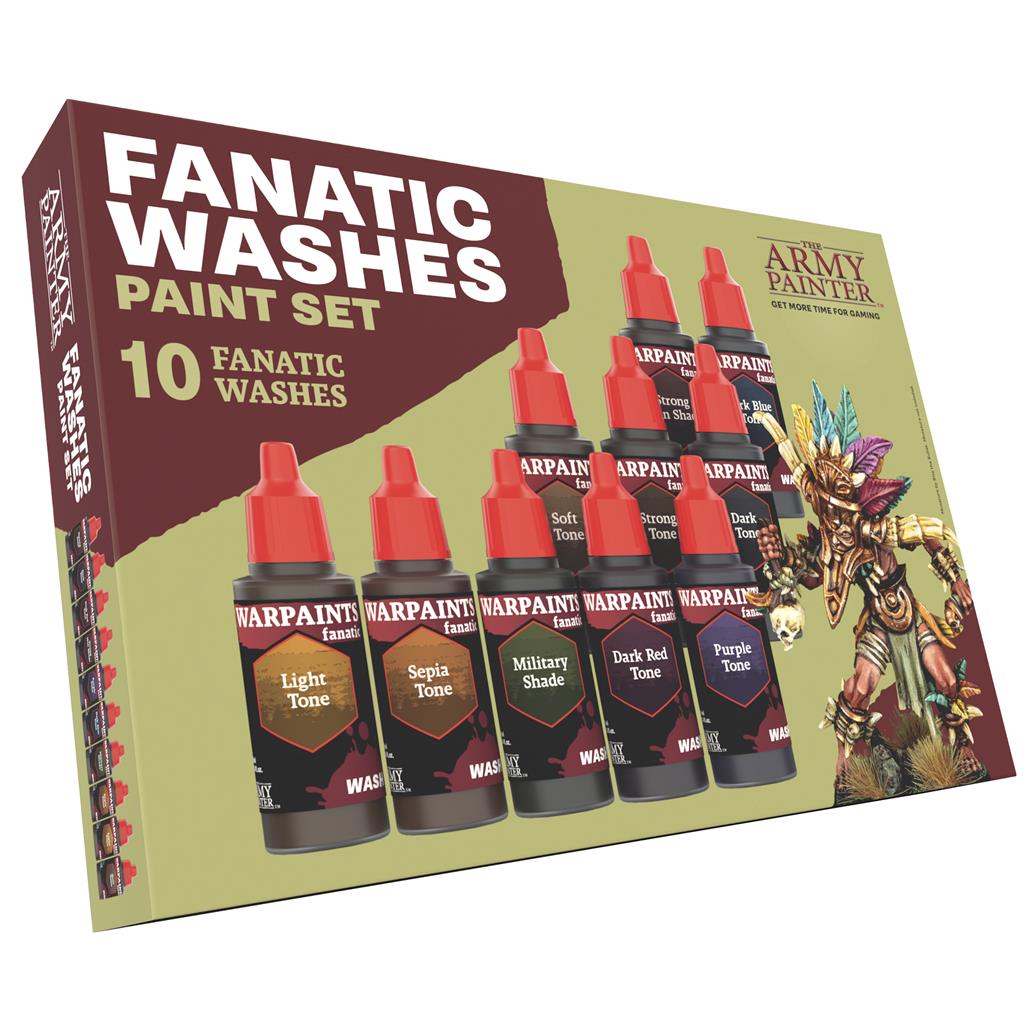 Fanatic Washes Paint Set (10 washes) Army Painter