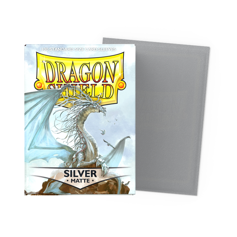 Silver Matte Standard 100 Micas Dragon shield