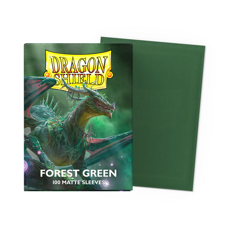 Forest Green Matte Standard 100 Micas Dragon shield