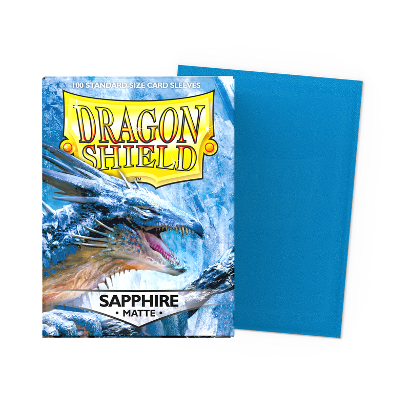 Sapphire Matte Standard 100 Micas Dragon shield