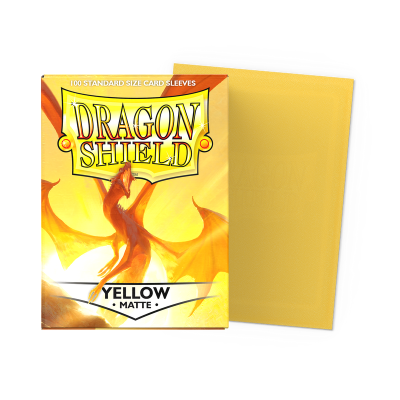 Yellow Matte Standard 100 Micas Dragon shield