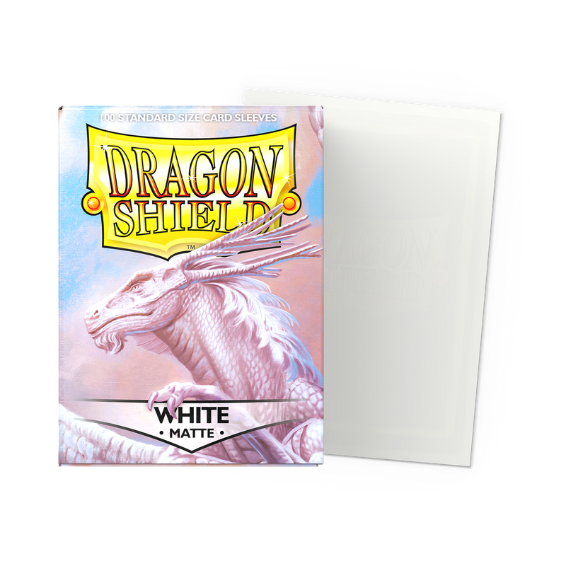 White Matte Standard 100 Micas Dragon shield