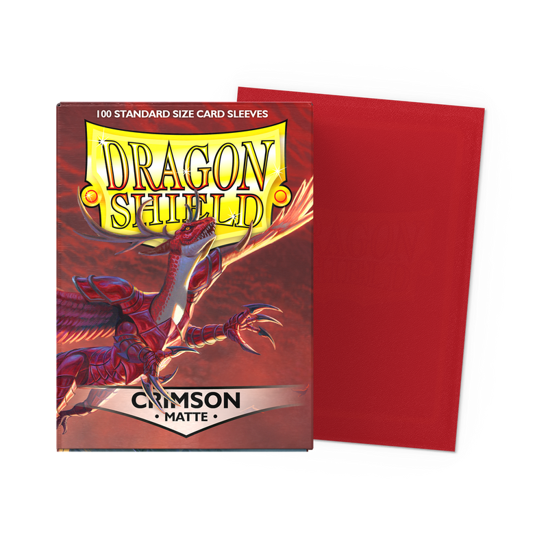 Crimson Matte Standard 100 Micas Dragon shield