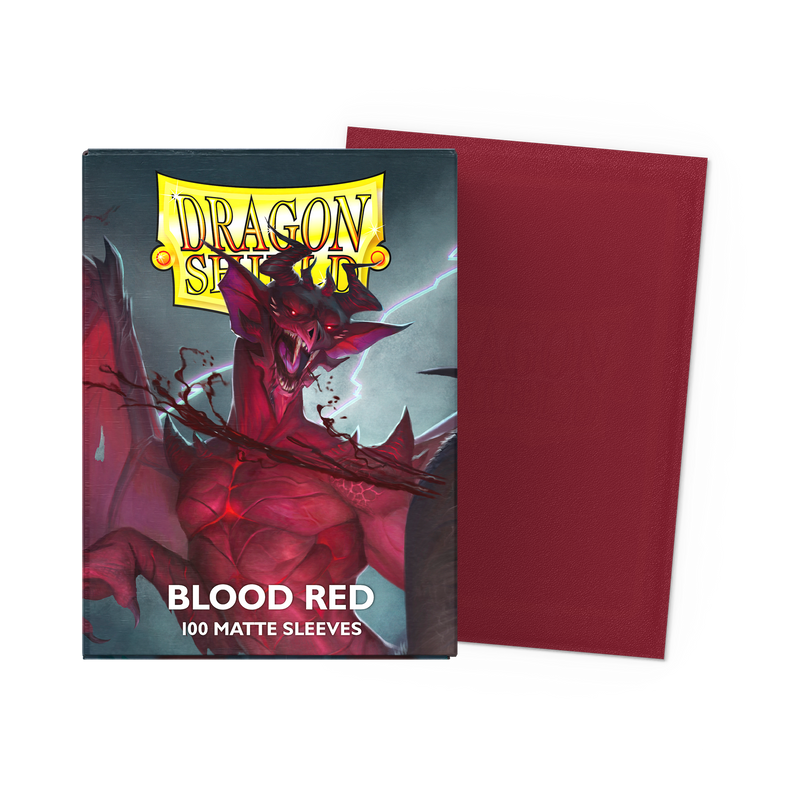 Blood Red Matte Standard 100 Micas Dragon shield