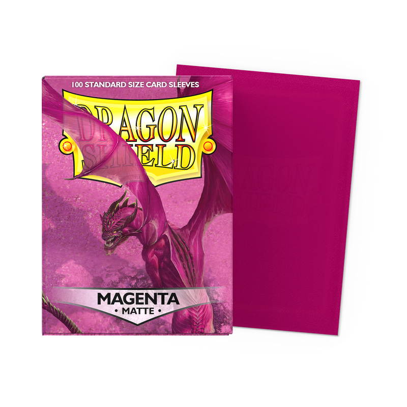 Magenta Matte Standard 100 Micas Dragon shield