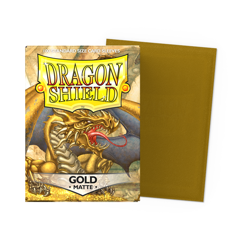 Gold Matte Standard 100 Micas Dragon shield