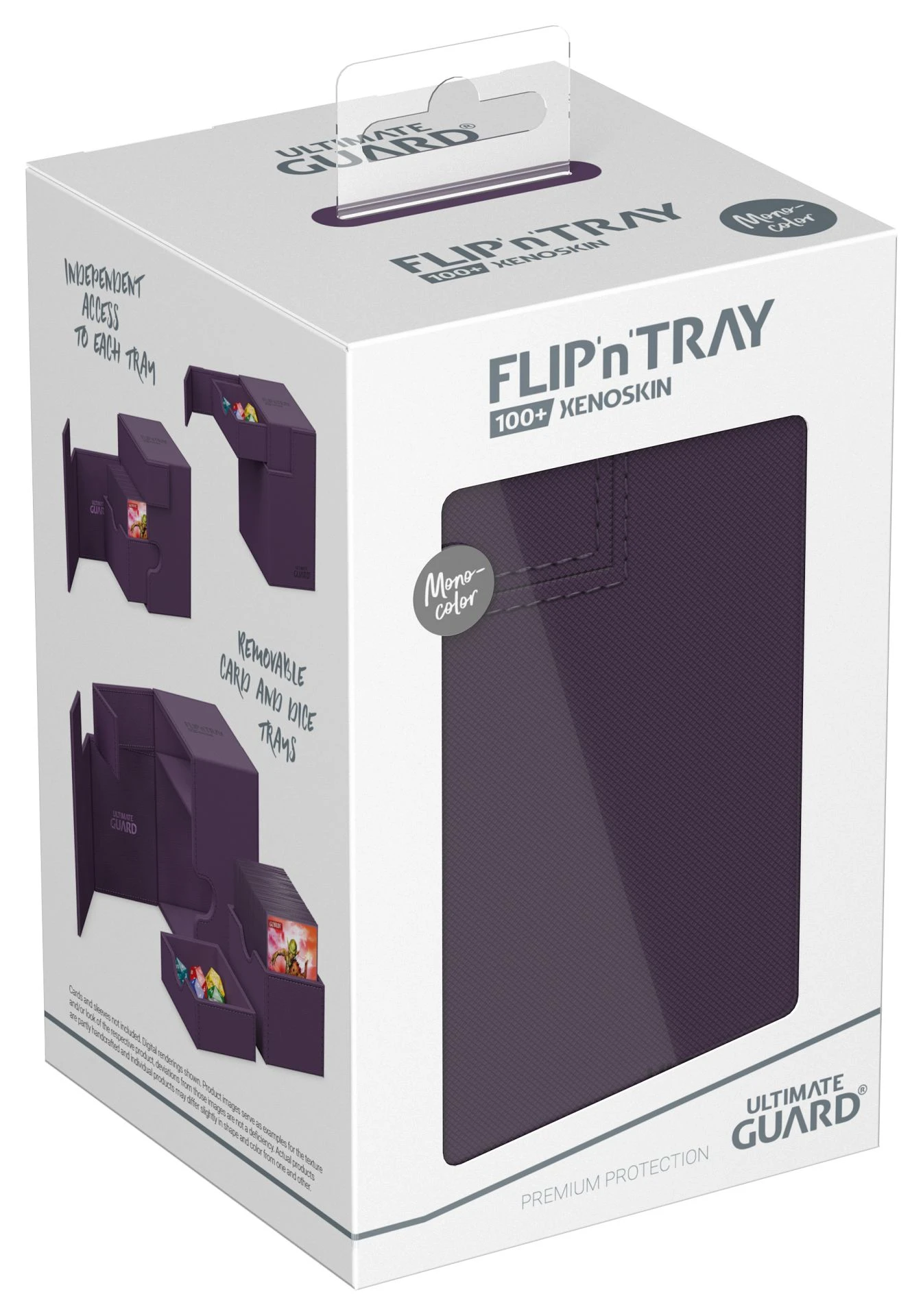 Fliip And Tray Monocolor Purple Xenoskin 100+ Ultimate Guard